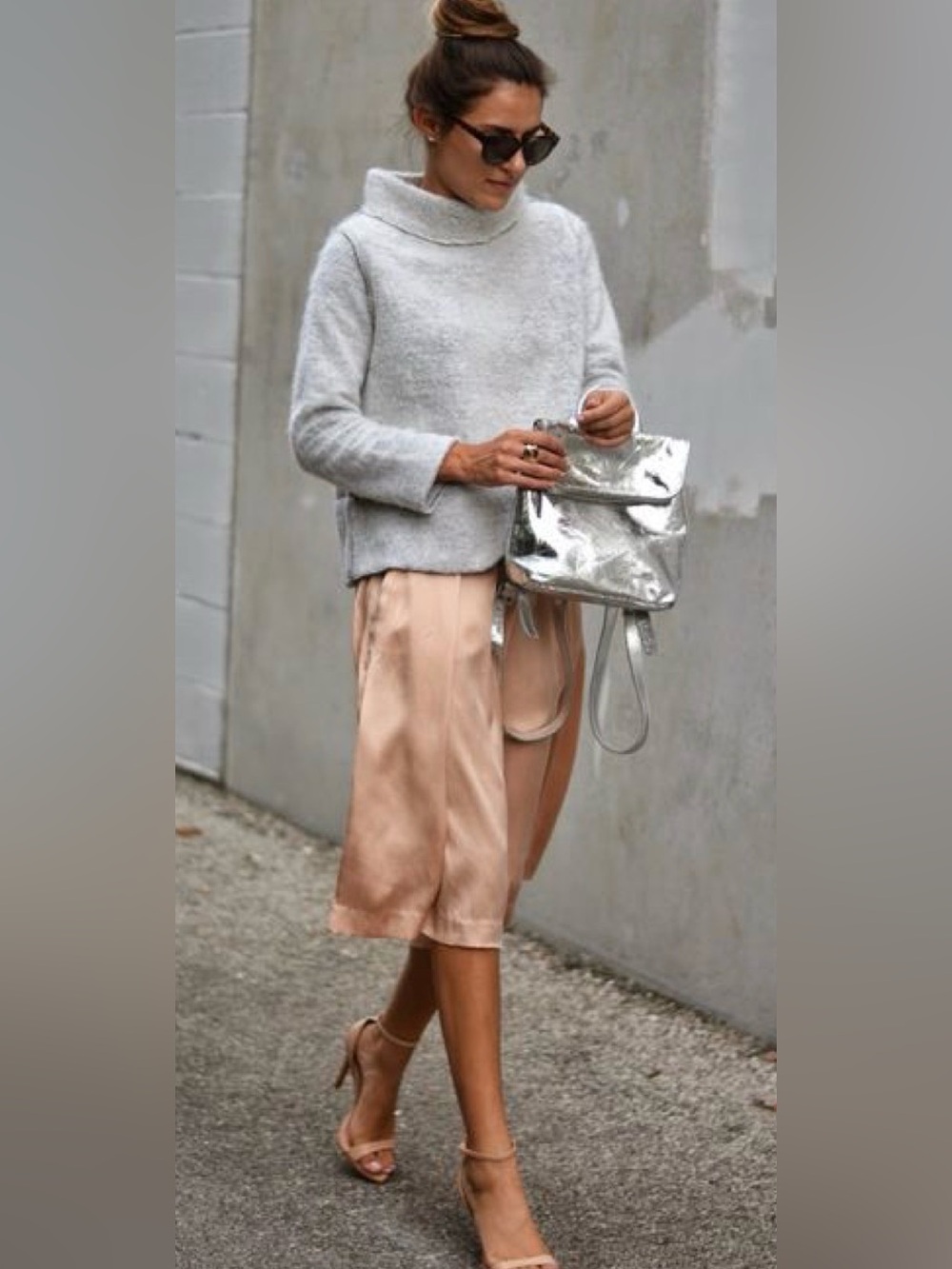 Chic NWOT [$295] TopShop Peach Pink Culottes